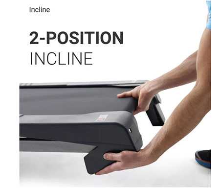 Weslo Cadence G 5.9i Treadmill: 2-Position Incline